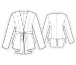 4163 - Drapierter Cardigan – Bild 2