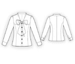 4406 - Bluse mit Schleife – Bild 2