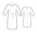 4837 - Kleid mit Taillenfalten – Bild 2