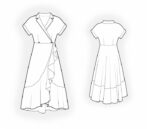 4911 - Wickelkleid mit Volantsaum – Bild 2