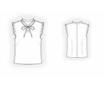 4949 - Bluse mit Flügelärmeln – Bild 2