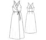 5194 - Langes Seidenwickelkleid – Bild 2