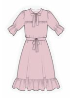 2093 - Kleid mit Rüschen – Bild 3