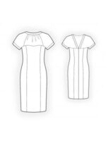 Kleid mit transparentem Einsatz