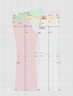 5428 - Hose mir dekorativem Bund – Bild 3