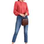 2182 - Bluse mit Mittelfalte