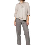 2839 - Bluse mit Falte an der vorderen Mitte
