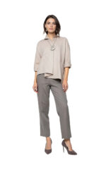 2839 - Bluse mit Falte an der vorderen Mitte