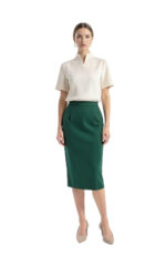 2928 - Bluse mit Formkragen