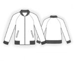 4670 - Bomberjacke mit Raglanärmeln – Bild 2
