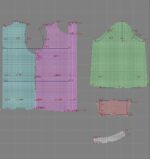 2182 - Bluse mit Mittelfalte – Bild 3